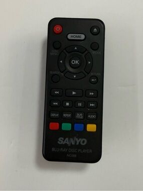 Sanyo Black Blu-ray Disc Player Remote Control - Black
